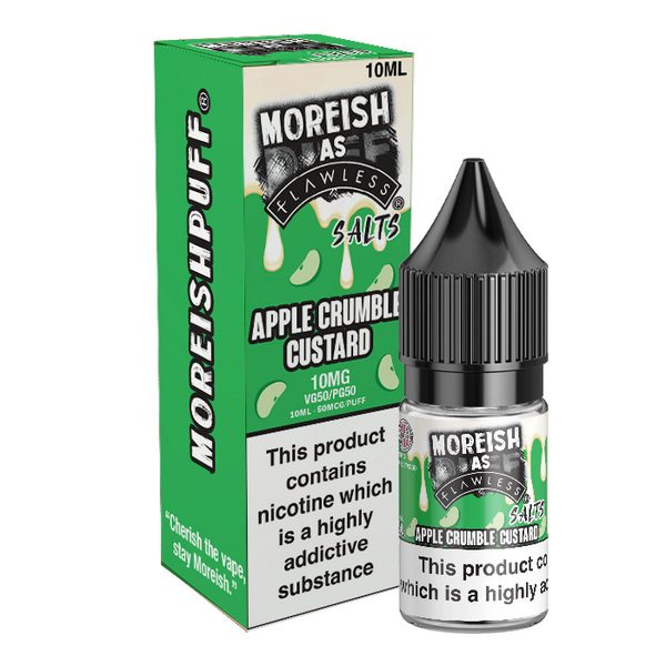 Moreish As Flawless Apple Crumble Custard 10ml Nic Salt