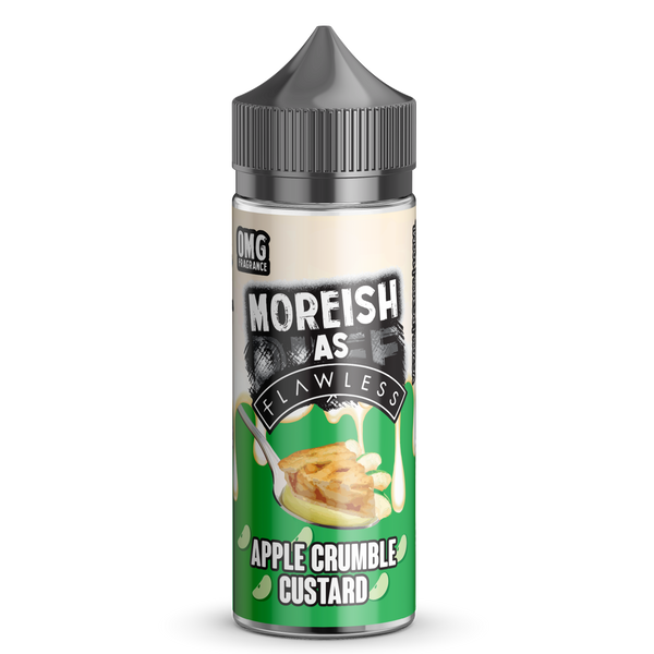 Moreish as Flawless Apple Crumble Custard 100ml Short Fill
