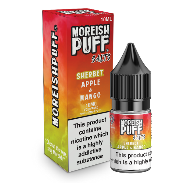 Moreish Puff Apple & Mango Sherbet 10ml Nic Salt