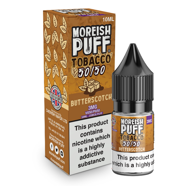 Moreish Puff Butterscotch Tobacco 10ml 50/50 E-Liquid