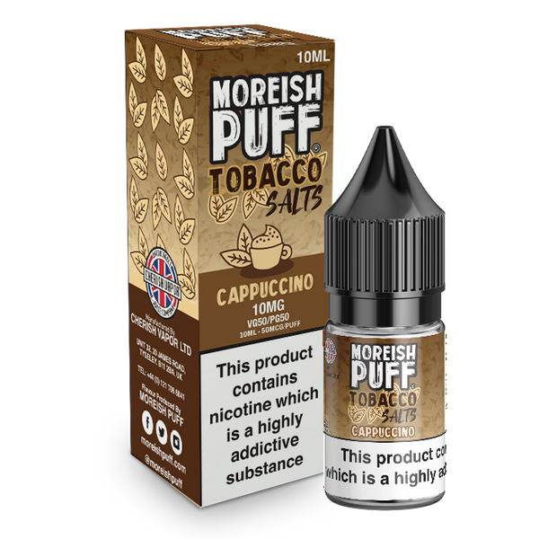 Moreish Puff Cappuccino Tobacco 10ml Nic Salt