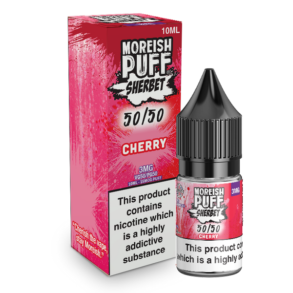 Moreish Puff Cherry Sherbet 10ml 50/50 E-Liquid