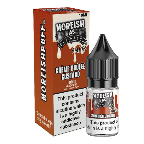 Moreish As Flawless Crème Brûlée Custard 10ml Nic Salt