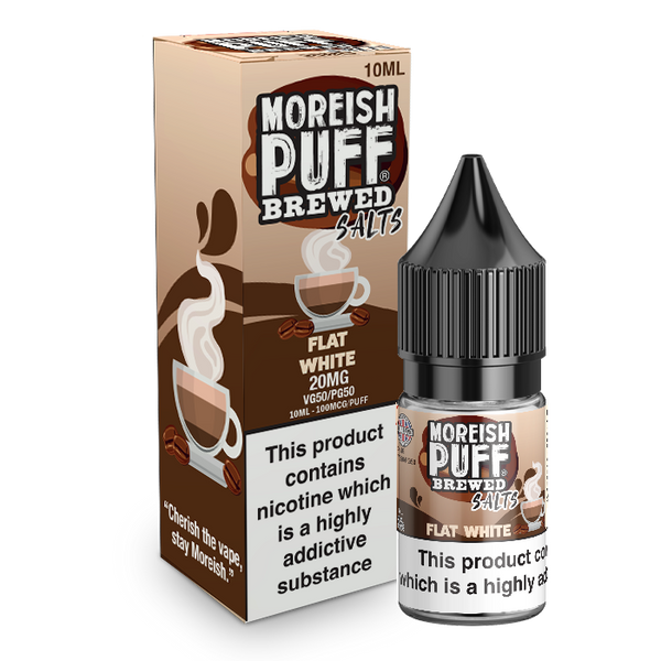 Moreish Puff Flat White Brewed 10ml Nic Salt