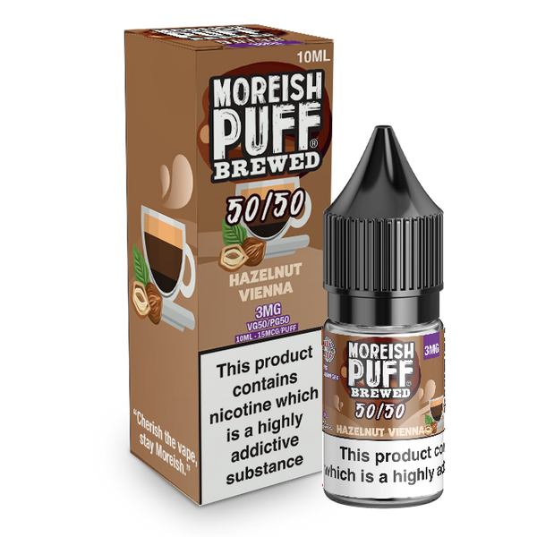 Moreish Puff Hazelnut Vienna Brewed 10ml 50/50 E-Liquid