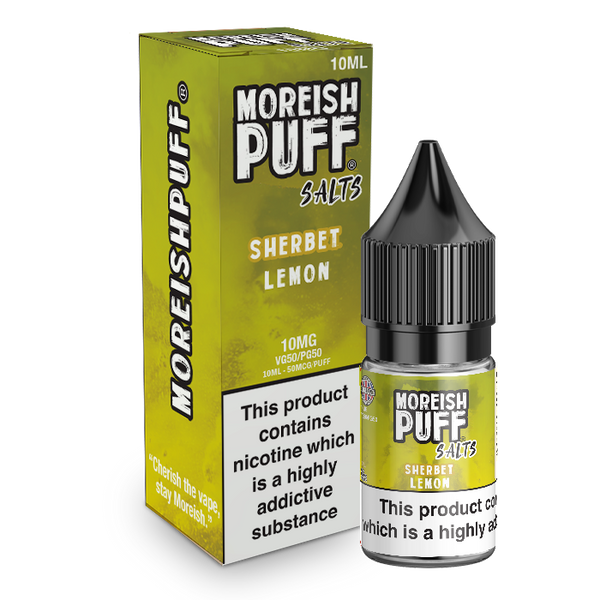 Moreish Puff Lemon Sherbet Nic Salt 10ml