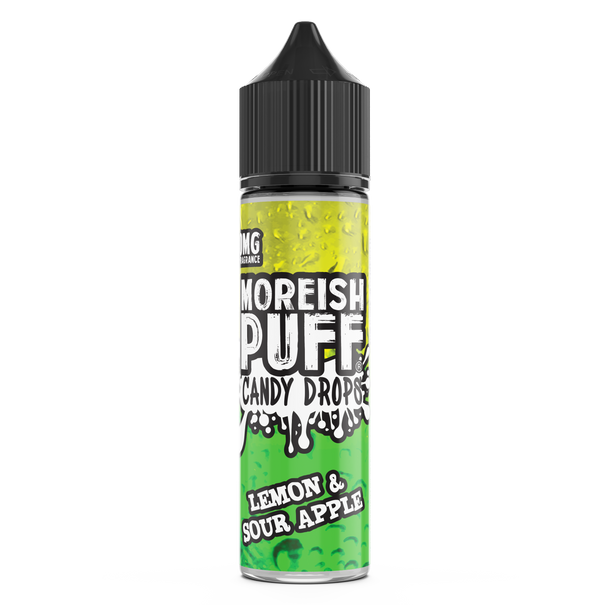 Moreish Puff Lemon & Sour Apple Candy Drops 50ml Short Fill