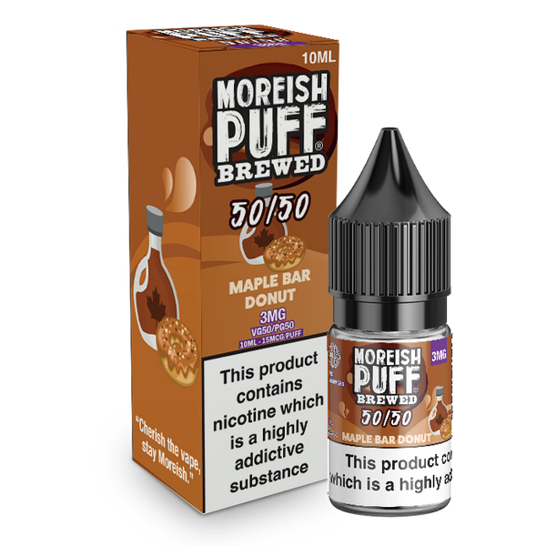 Moreish Puff Maple Bar Donut Brewed 10ml 50/50 E-Liquid