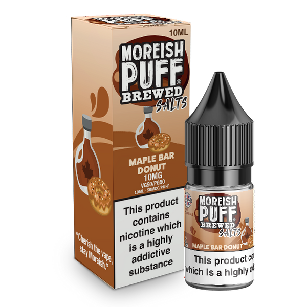 Moreish Puff Maple Bar Donut Brewed 10ml Nic Salt