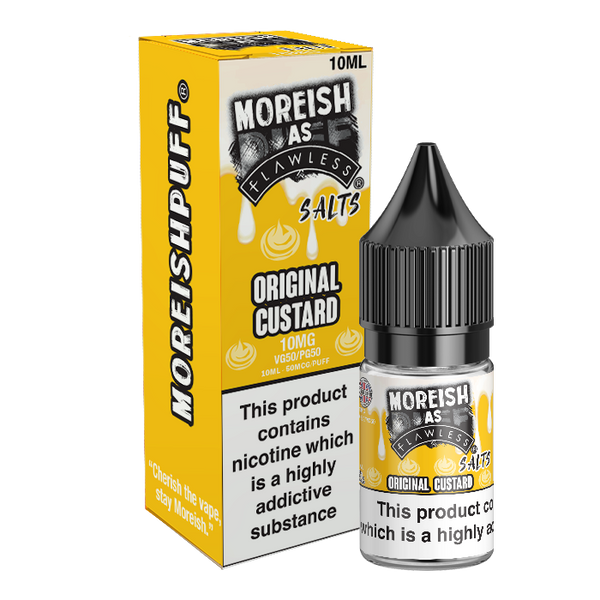Moreish As Flawless Original Custard 10ml Nic Salt