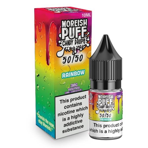 Moreish Puff Rainbow Candy Drops 10ml 50/50 E-Liquid