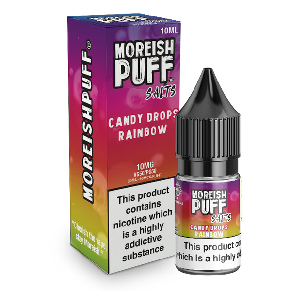 Moreish Puff Rainbow Candy Drops 10ml Nic Salt