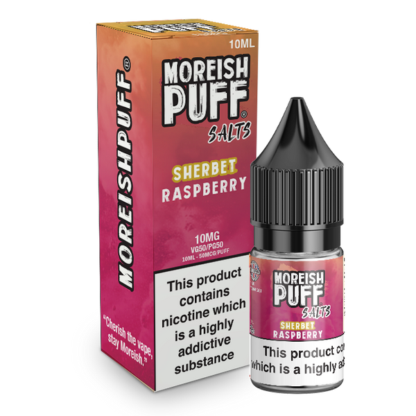 Moreish Puff Raspberry Sherbet 10ml Nic Salt