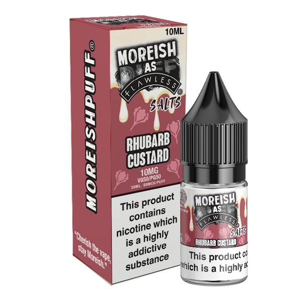Moreish As Flawless Rhubarb Custard 10ml Nic Salt