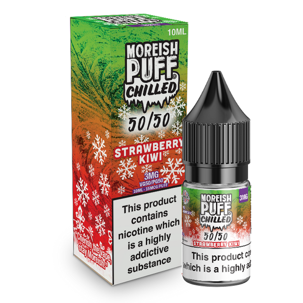 Moreish Puff Strawberry and Kiwi Chilled 10ml 50/50 E-Liquid