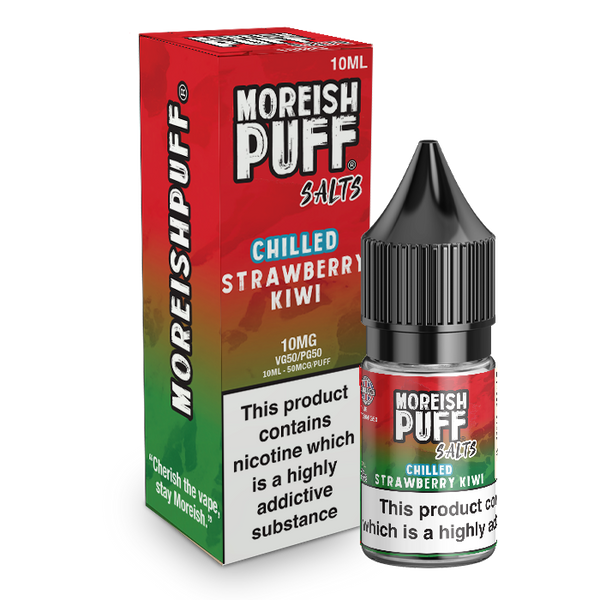 Moreish Puff Strawberry and Kiwi Chilled 10ml Nic Salt
