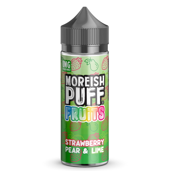 Moreish Puff Strawberry, Pear & Lime Fruits 100ml Short Fill