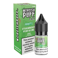 Moreish Puff Strawberry, Pear & Lime Fruits 10ml Nic Salt