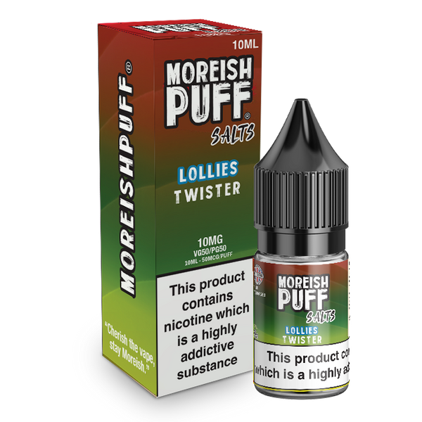 Moreish Puff Twister Lollies 10ml Nic Salt