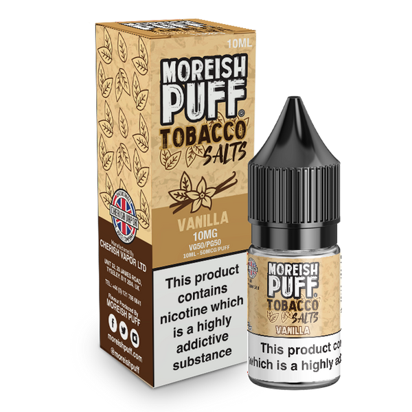 Moreish Puff Vanilla Tobacco 10ml Nic Salt