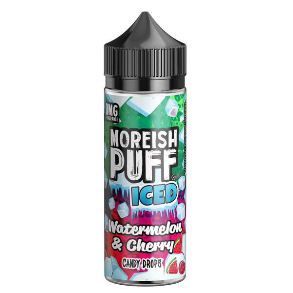 Moreish Puff Iced Watermelon & Cherry Candy Drops 100ml Short Fill