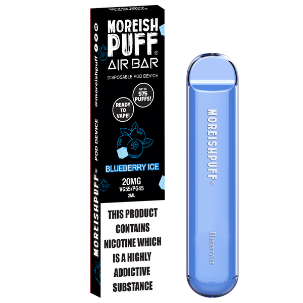Moreish Puff Air Bar Blueberry Ice Disposable Pod Device