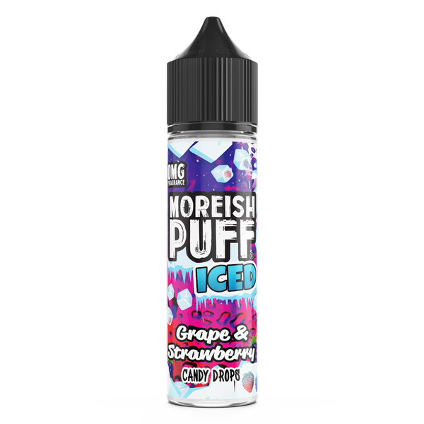 Moreish Puff Iced Grape & Strawberry Candy Drops 50ml Short Fill