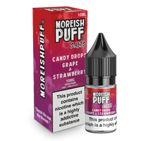Moreish Puff Grape and Strawberry Candy Drops 10ml Nic Salt