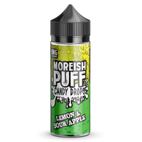 Moreish Puff Lemon & Sour Apple Candy Drops 100ml Short Fill