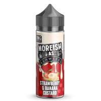 Moreish as Flawless Strawberry Banana Custard 100ml Short Fill