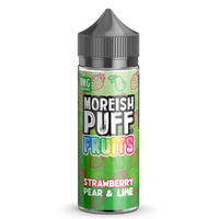 Moreish Puff Strawberry, Pear & Lime Fruits 100ml Short Fill