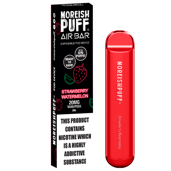 Moreish Puff Air Bar Strawberry Watermelon Disposable Pod Device