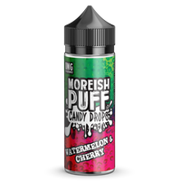 Moreish Puff Watermelon & Cherry Candy Drops 100ml Short Fill